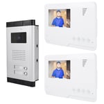 4.3in TFT Video Door Phone Doorbell Intercom Kit 1 Camera 2 Monitors Night V SG5