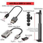 tablette de téléphone Android en tant que moniteur de caméra,adaptateur HDMI pour Vlog Youtuber cinéaste DSLR,carte de Capture vidéo - Type Tablet Micro HDMI