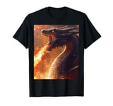 Fire Breathing Dragon Art for Fantasy Enthusiasts T-Shirt