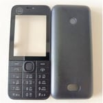 Clavier hébreu noir-Coque intégrale pour Nokia 208, étui pour téléphone portable, double carte SIM, avec clav