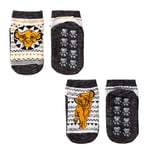 Tavi Noir Childrens/Kids Tiny Soles The Lion King Ankle Socks (Pack of 2) - M