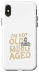 Coque pour iPhone X/XS Je ne suis pas vieux, je suis d'âge mûr, drôle, médiéval, Ren Faire Knight