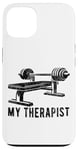 iPhone 13 My Therapist Bodybuilding GYM Flat Bench Muscle Vintage Case