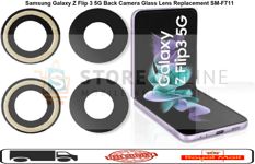 For Samsung Galaxy Z Flip 3 5G Back Camera Glass Lens Replacement SM-F711