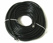 10m Meter Ethernet Cable Cat5e Rj45 Network Internet Lan Utp Patch Lead Black