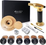 Quality Upgraded Cocktail  Smoker  Kit  with  Torch ,  6  Wood  Chips ,  Whiskey