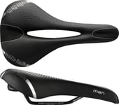 Selle Italia Siodło Selle Italia Man Gel Flow L (Id Match - L2) Manganese Tube 7, Fibra-Tek, 310G Svart (New)