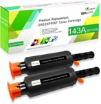 Compatible Toner Cartridges 143A W1143A 143AD W1143AD 2 Black Standard Capacity 2500 Pages for HP Neverstop Laser MFP 1202w 1202nw 1202 1201n 1201 1001nw 1001 Printers with Chip.[G1518]