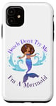 Coque pour iPhone 11 Beach Don't Try Me I'm A Mermaid Funny Black Sirmaids Women