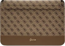 Etui Guess Guess Sleeve Gucs14ps4sgw 14" Brązowy/ Brown 4G Stripe Metal Logo