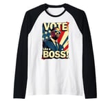 Vote Like a Boss Democrat Votes Election Raglan Baseball Tee