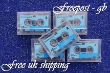 5 x AUDIO MICRO CASSETTES / TAPES - FOR DICTATION / VOICE RECORDERS / ANSAPHONES