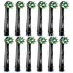 12 x Genuine Oral-B Cross Action Black Electric Toothbrush Heads Clean Maximiser