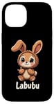 iPhone 14 Labubu Cute Brown Bunny Monster Case