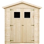 Abri de jardin en bois 1,98 m² - Cabane de jardin extérieure – extérieur H218 x 196 x 136 cm Timbela M367