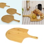 Smooth Long Handle Pizza Peel Nonstick Bamboo Pizza Cutting Board  Pie