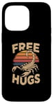 Coque pour iPhone 14 Pro Max Vintage Scorpion Free Hugs Funny Daddy Hugs Design Hugs Meme