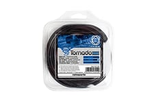 Ratioparts Fil de Nylon 1,6 mm Tornado Copolymer 15 m Fil de Tondeuse Noir