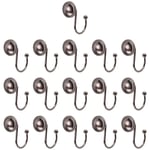 Shower Curtain Hooks Oil Rubbed Bronze,Rustproof Decorative Shower Curtain3245