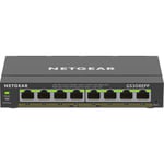 NETGEAR 8-Port Gigabit Ethernet High-Power PoE+ Plus Switch (GS308EPP) hanterad L2/L3 Gigabit Ethernet (10/100/1000) Strömförsörjning via Ethernet (PoE) stöd Svart