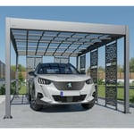 Trigano - Carport aluminium libeccio + 5 claustras - 16 m²