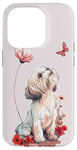 Coque pour iPhone 14 Pro Shih Tzu Papillon Chiens Mignons Shih Tzu