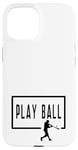 Coque pour iPhone 15 Play Ball Baseball Batter Homerun Funny Game Graphic Dire