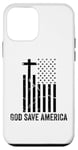 iPhone 12 mini God Save America Sign,God American Flag Jesus Save America Case