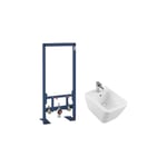 Bidet suspendu villeroy et boch Fanion avec Bati support Grohe