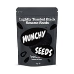 Munchy Seeds Lightly Toasted Black Sesame Seeds, Gluten Free High Protein Snacks, Nutritious & Versatile Black Sesame Seeds, Perfect With Salads, Great Source Of Vegan Protein, High Fibre Snacks, 1kg