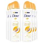 Dove Womens Advanced Care Antiperspirant Deodorant Passion Fruit & Lemongrass, 200 ml, 6 Pack - NA - One Size