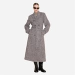 Emi Herringbone Coat - Brown Mix