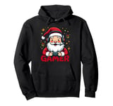 Cool Santa Gamer Controller Gaming Video Game Christmas Pullover Hoodie