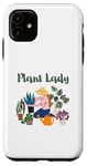 Coque pour iPhone 11 Plante Lady Flower Power Floral Intérieur Jungle Plantes Amour