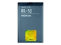 Nokia Bl-5J - Batteri Til Mobiltelefon - Li-Ion - 1320 Mah - For Nokia 5228, 5230, 5235, 5800, C3, N900, X1, X6  Asha 200, 201, 302  Lumia 520, 530