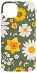 iPhone 15 Plus Yellow and White Flowers Floral Love Summer Pattern Case