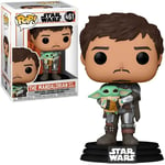 Star Wars Funko Pop The Mandalorian With Grogu 461, Figurine Vinyle Pop Art.