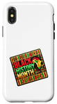 Coque pour iPhone X/XS Black History Month Black Power Fist Pride Afro-Américain