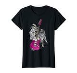 Womens I Love Rock And Roll Guitar Angel Wings T-Shirt