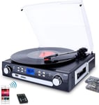 DIGITNOW! Vinyl Record Player, Bluetooth Turntable with Stereo Speakers, Turnta