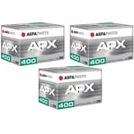 Pack 3 x AGFAPHOTO APX 400 PROF 135-36 - Negro