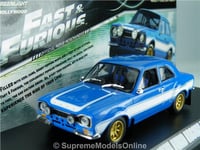 FAST & FURIOUS 1974 BRIAN'S FORD ESCORT MK1 1/43 SIZE FILM MOVIE TYPE Y0675J^*^