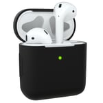 Protective Cover For Apple Airpods 1 & 2 Cover Silicone Case Soft Cover Black