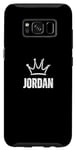 Galaxy S8 King Jordan Crown - Custom First Name Birthday #1 Winner Case