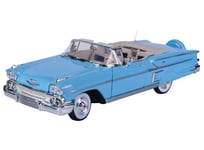 MOTOR MAX, CHEVROLET Impala de 1958 bleu, échelle 1/18, MMX73112BLEU