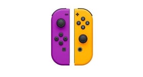 Chronus nintendo paire de manettes joy-con gauche violet néon/droite orange néon（noir）