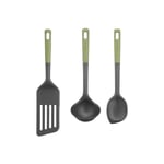 Tefal - Essential 2-en-1 Spatule + Cuillere-maryse + Louche graduée, Thermorésistant, Sans bpa, Compatible lave-vaisselle K279S304