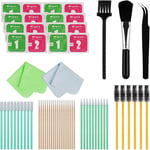 155 Pcs Kit Nettoyage Telephone Portable, Nettoyant pour Airpod, Kit de Nettoyage avec Lingettes, écouvillons et Brosse pour écran de Téléphone, Ordinateur, Kit de Nettoyage pour iPhone avec Chiffon