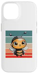 Coque pour iPhone 14 Antennes de casque de dessin animé mignon Bumblebee ailes