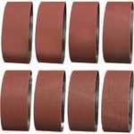 Bande Abrasive 75X457 mm- Grains 1 X 40/60 & 2 X 80/120/180/240/320/400 Versailles Bande de Ponceuse pour le Ponçage, le Polissage et le